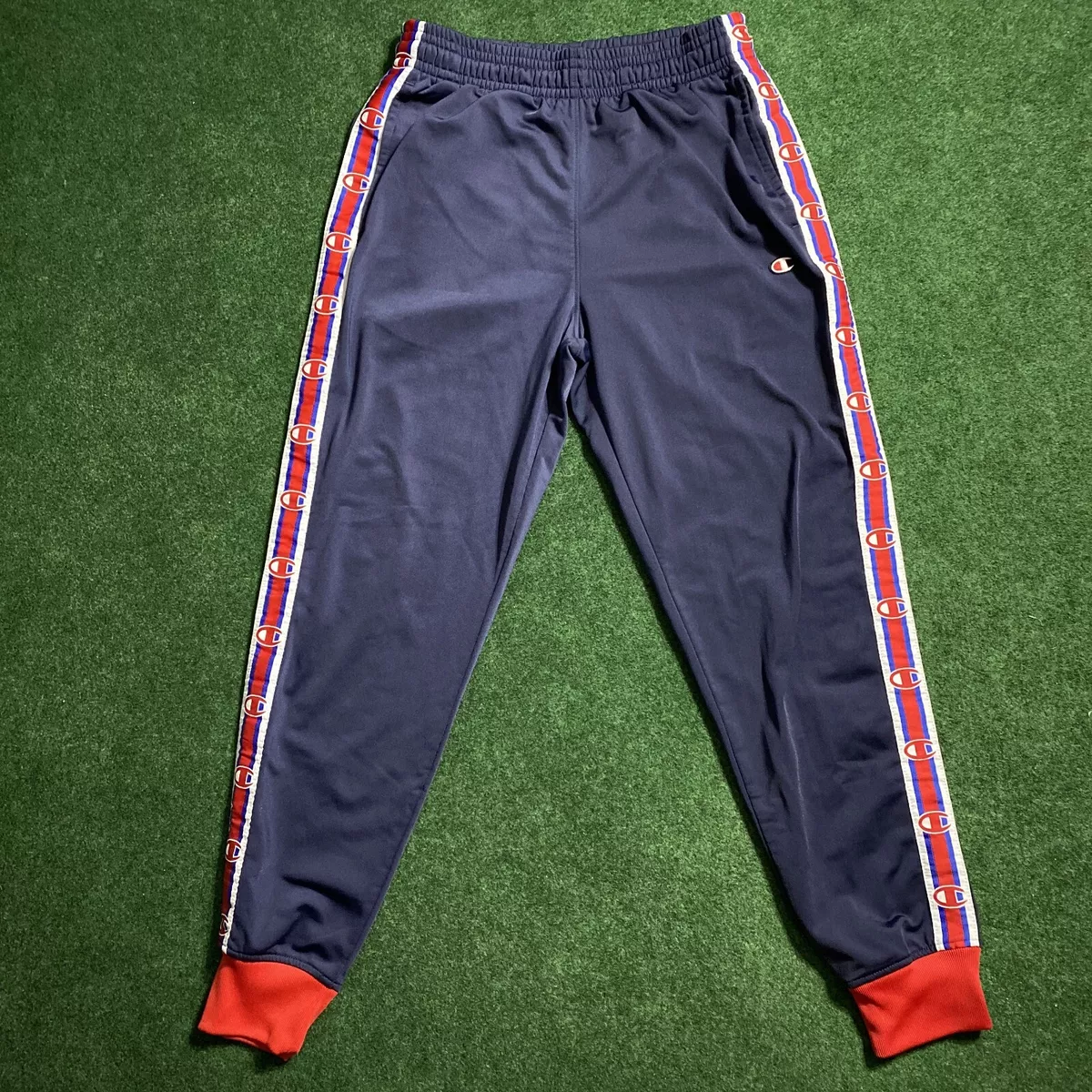 Champion striped best sale pants