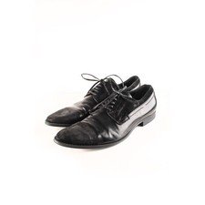 Dolce&Gabbana Men Black Leather Suede Details Derbies Shoes Sz 42EU,8.5US, H2283