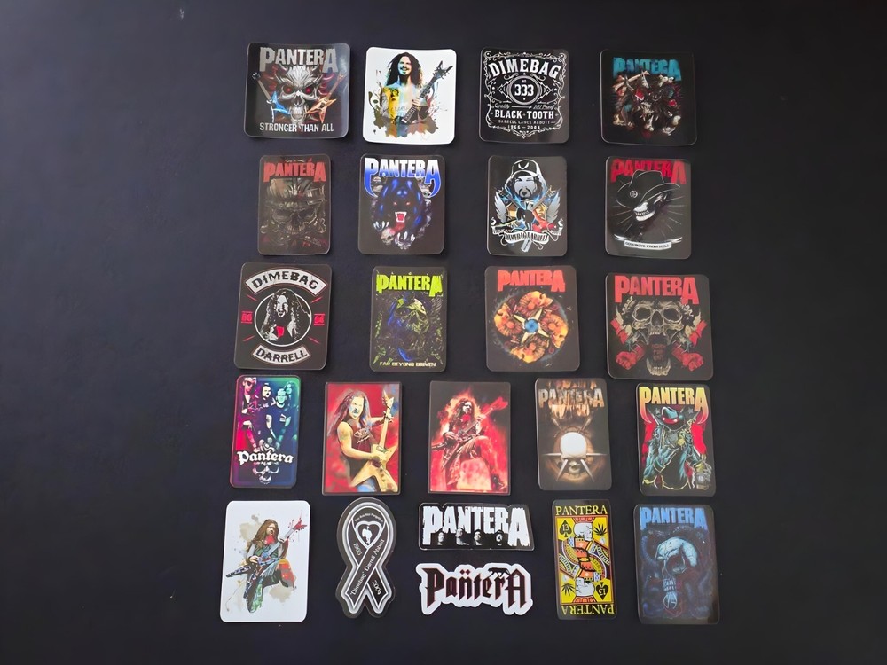 Pantera Stickers Dimebag Darrell Decals Heavy Thrash Metal Band Cowboy From Hell