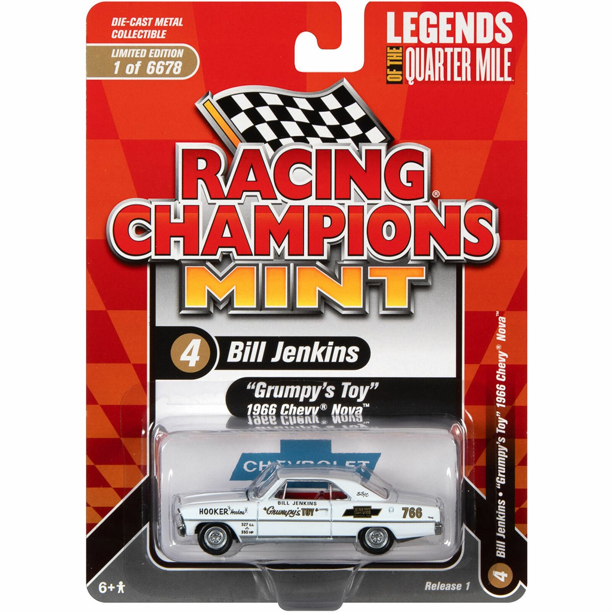Racing Champions 1966 Chevy Nova ミニカー BILL 