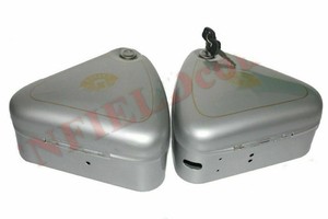 Download Tool Box Pair Lock Convex Lid Silver Bullet Logo For Royal Enfield Early Ecs Ebay