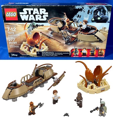New - DESERT SKIFF ESCAPE - Star Wars Lego 75174 Boba Fett
