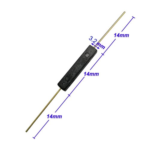 10Pcs Plastic Reed Switch Reed Contact Normally Open (N/O) Magnetic Induction Sw - Picture 2 of 11