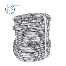 5/8 "x200'24 Strand Braided Rope Black  White Tensile Strength 16000 Lbs