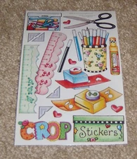 Creative Imaginations Mary Engelbreit Scrapbook Sticker ~ Scrap Queen of Crop