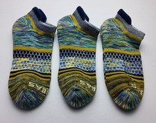 Bombas Space Dye Pattern Ankle Socks Lot Of 3 Size M