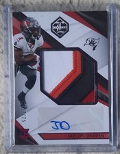 2021 Panini Limited Jaelon Darden Rookie Patch 4 Color Auto RPA Purple /25