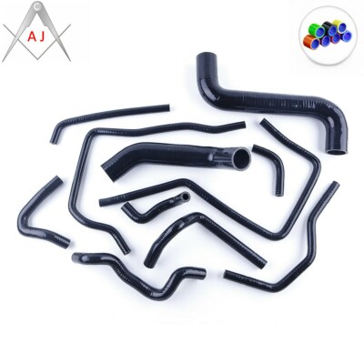 BLACK FOR SUBARU Impreza WRX GDA/GGA STi GDB/GGB SILICONE RADIATOR RACING HOSES