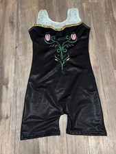 Girls Disney Princess Frozen Boutique Anna Black Gymnastics Leotard Size 7
