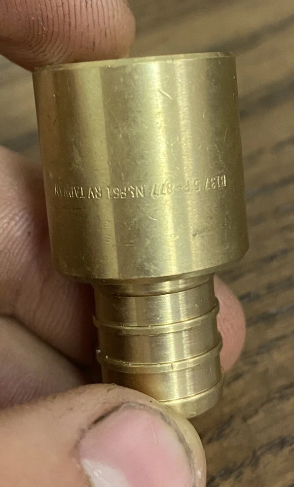 (25) 1/2" PEX x 1/2" Female Sweat Adapters - Brass Crimp Fittings, LEAD-FREE - Image 4 of 4