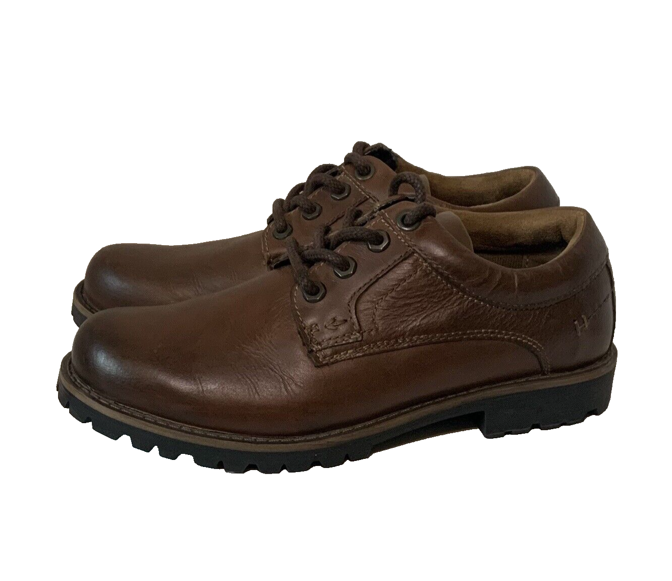 SAOLA Scarpa Oxford Dockers da uomo in pelle marrone robusta casual stringata taglia 9 5