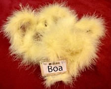 Touch of Nature YELLOW Marabou Boa 2 Yards FEATHER BOA Brand New NWT
