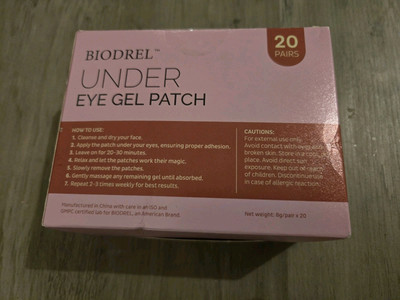 Under Eye Patches for Dark Circles Puffy 20 Pairs Collagen Eye Gels Anti-Aging 