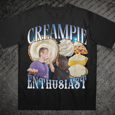 Funny Cream Pie Enthusiast T-Shirt, Gen Z Dank Memes