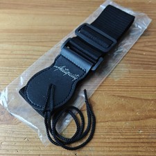 New Antiquity Electric Bass Acoustic Guitar Strap Black Nylon Plastic Buckles