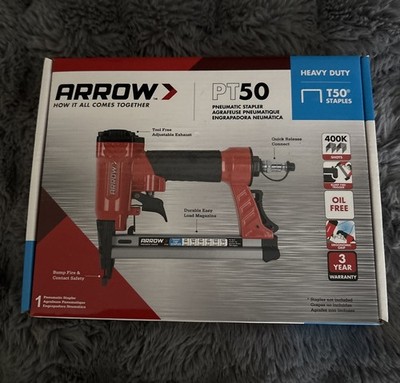 Arrow PT50 Pneumatic Staple Gunn NEW Fathers Day Gift