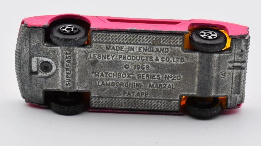 Matchbox Superfast MB20 Lamborghini Marzal rosa non verniciato Bdpl.... - Immagine 4 di 4