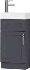 BELOFAY Crawley Grey 400mm Floor Standing Bathroom Vanity Unit With Basin