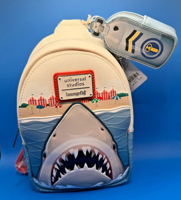 Universal Studios 2026 Jaws Shark Loungefly Crossbody Bag NWT