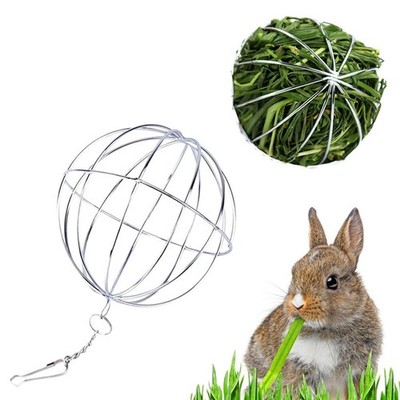 2pcs Kaninchengraskugel kleines Haustier Gras Fütterungskugel Hamster Spielzeug