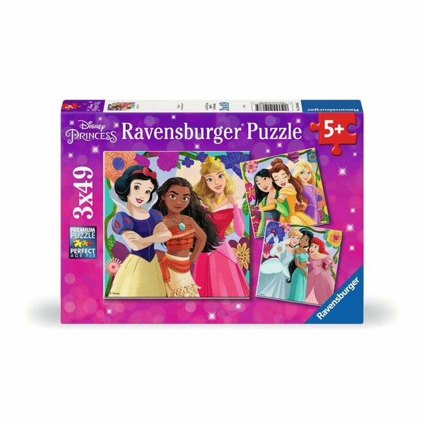 Ravensburger Disney Princess Girl Power! 3 X 49 Teile Kinderpuzzle Kinder Puzzle-image