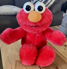 VINTAGE 1997 TYCO "ELMO LOVES YOU" SESAME STREET TALKING STUFFED PLUSH -- WORKS