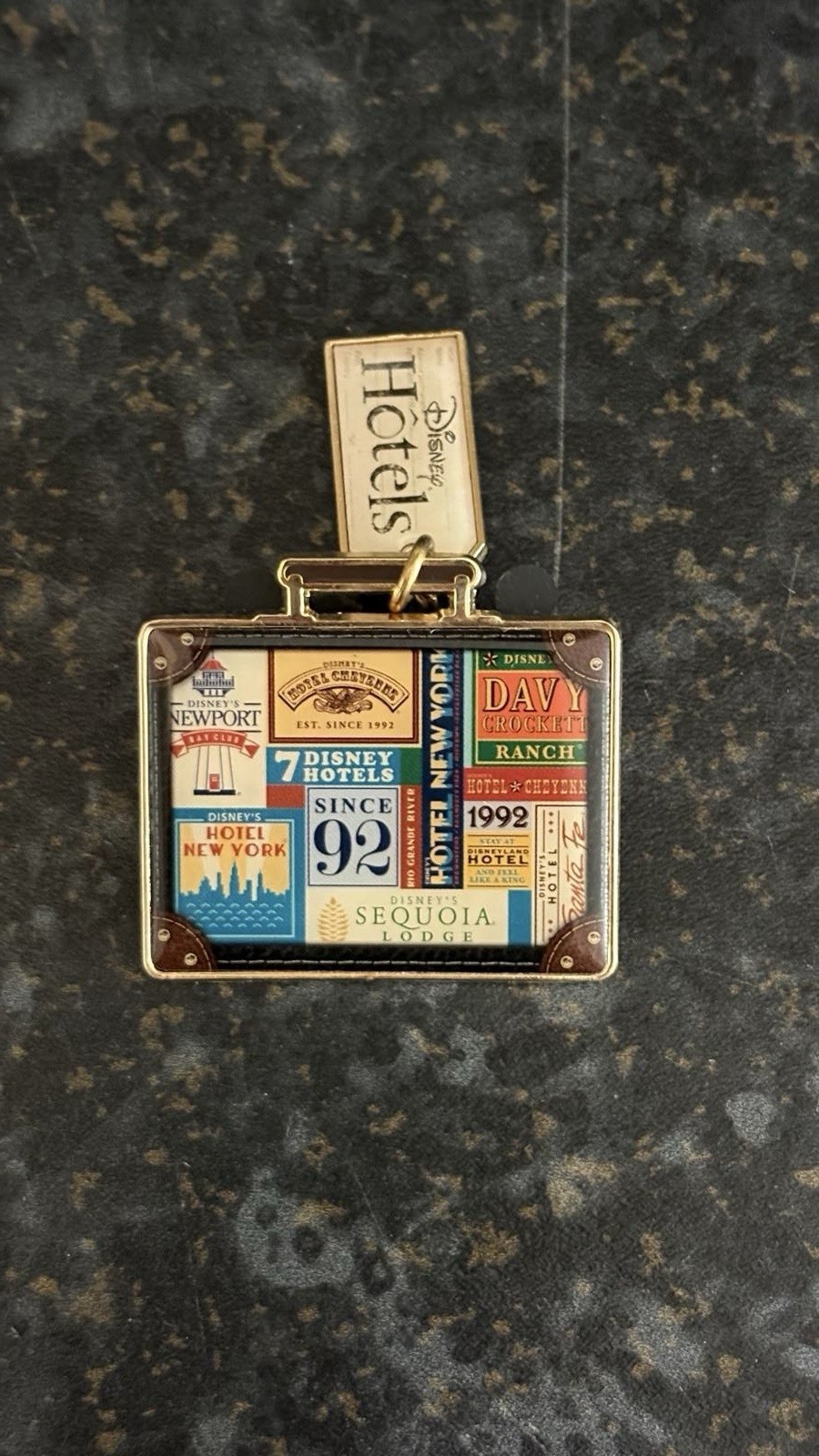 Rare Disneyland Paris Hotels Suitcase Pin