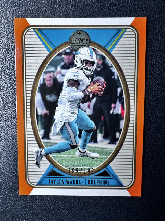 Jaylen Waddle Panini Legacy - #60 Numbered /199 Bookend Dolphins