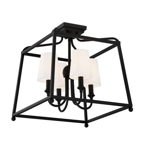 Sylvan 4-Light Ceiling Mount in Forge Black - Picture 2 of 5