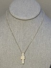 Gucci Cross Pendant Necklace in Sterling Silver (16in)