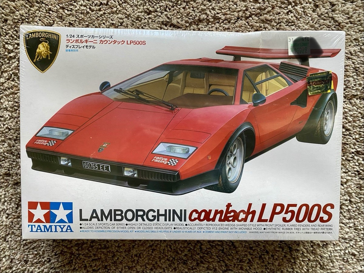 Tamiya Lamborghini Countach LP500S 1/24 Model Kit Sealed Box | eBay
