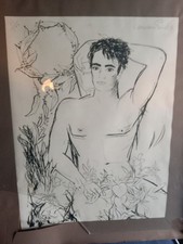 Federico Garcia Lorca Ltd lg litografia ritratto di Gregorio Prieto 61/100 1936