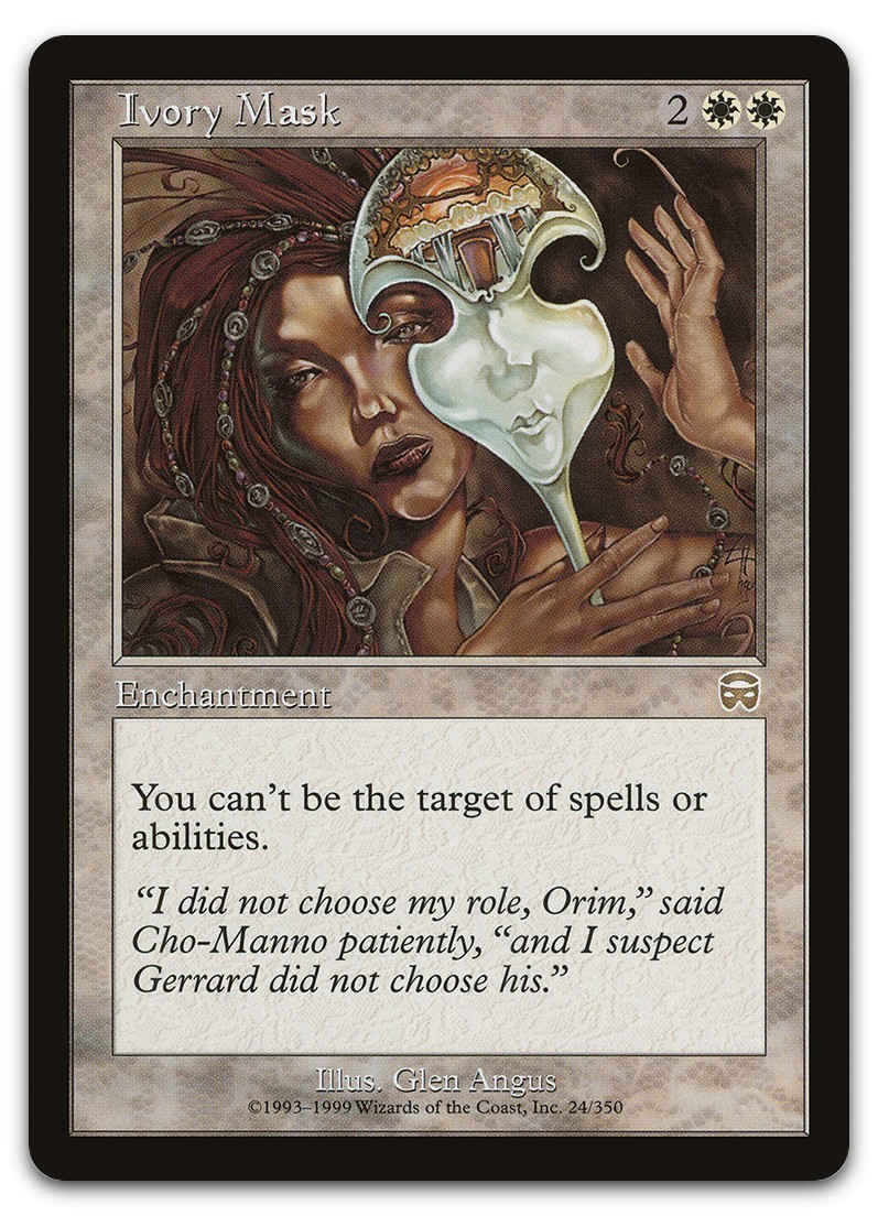 Ivory Mask #24 (LP) Mercadian Masques MMQ Magic MTG