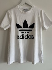 Adidas Women  s T-shirt White Color Size L With Front Logo