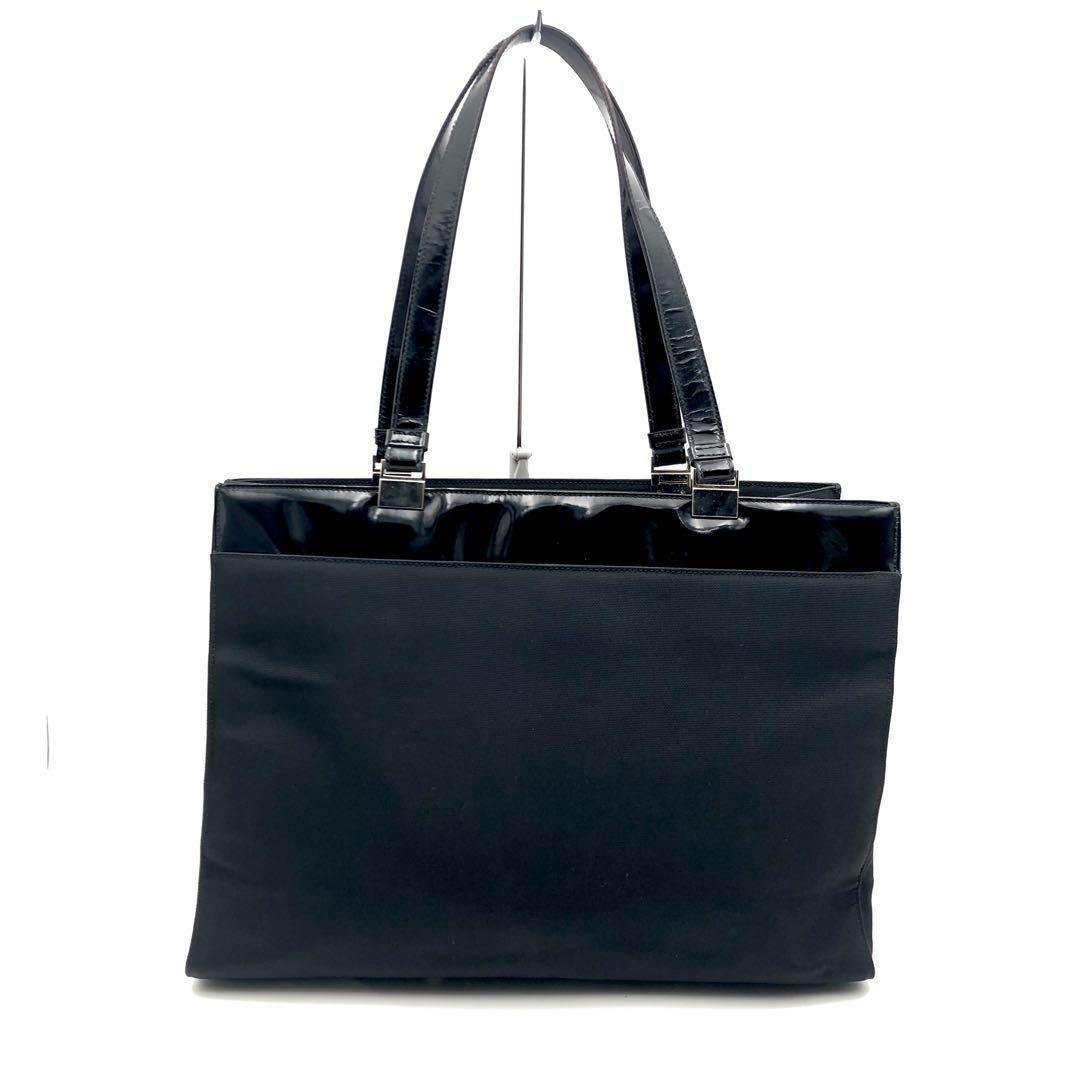 Gucci Black Shoulder Tote Bag 15x11x4.3 Inches Pre-Owned