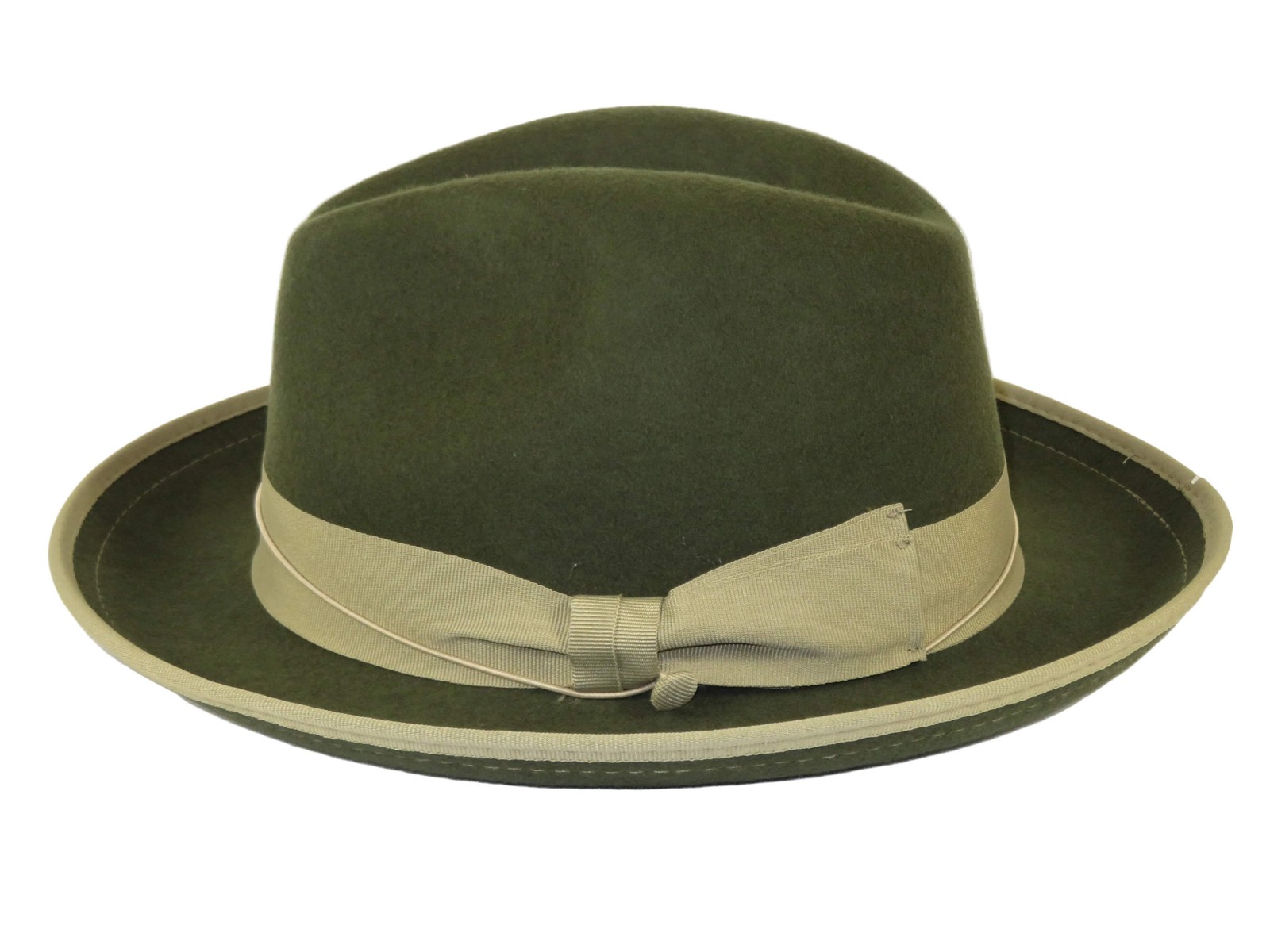 Mens Broner Wool Hat Classic Soft Fedora Swanky 73-147 Olive Green