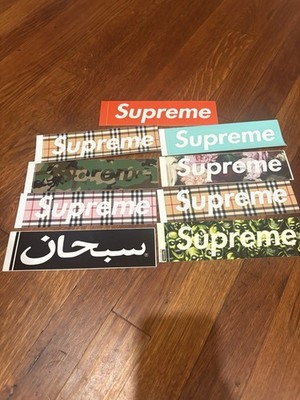 LOT OF NINE RARE SUPREME STICKERS BOX LOGO