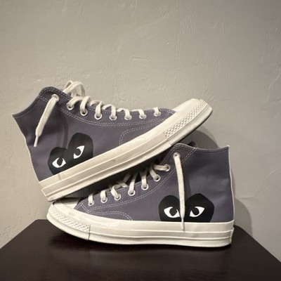 Converse Comme des Garçons Play Chuck Taylor All Star Gray High Top Sneaker