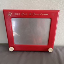 Ohio Art Etch A Sketch Red Drawing Toy Classic Screen Ages 3-7