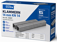 GüDe Tacker Klammern 12 Mm X 12,8 Mm FüR Kn 14, 5000 Stk.