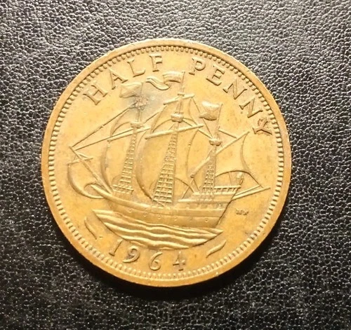 1964 Elizabeth II Half Penny — photo from another recent sale