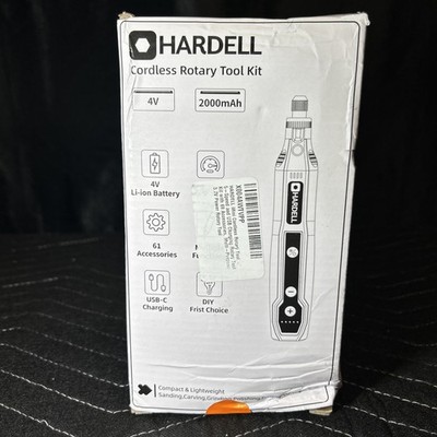 HARDELL Mini Cordless Rotary Tool, 5-Speed 3.7V Rechargeable Kit +61 Accessories