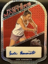 JADE KAWAMOTO Rookie Autograph 2024 Leaf Metal Pickleball Paddle Masters 1/1