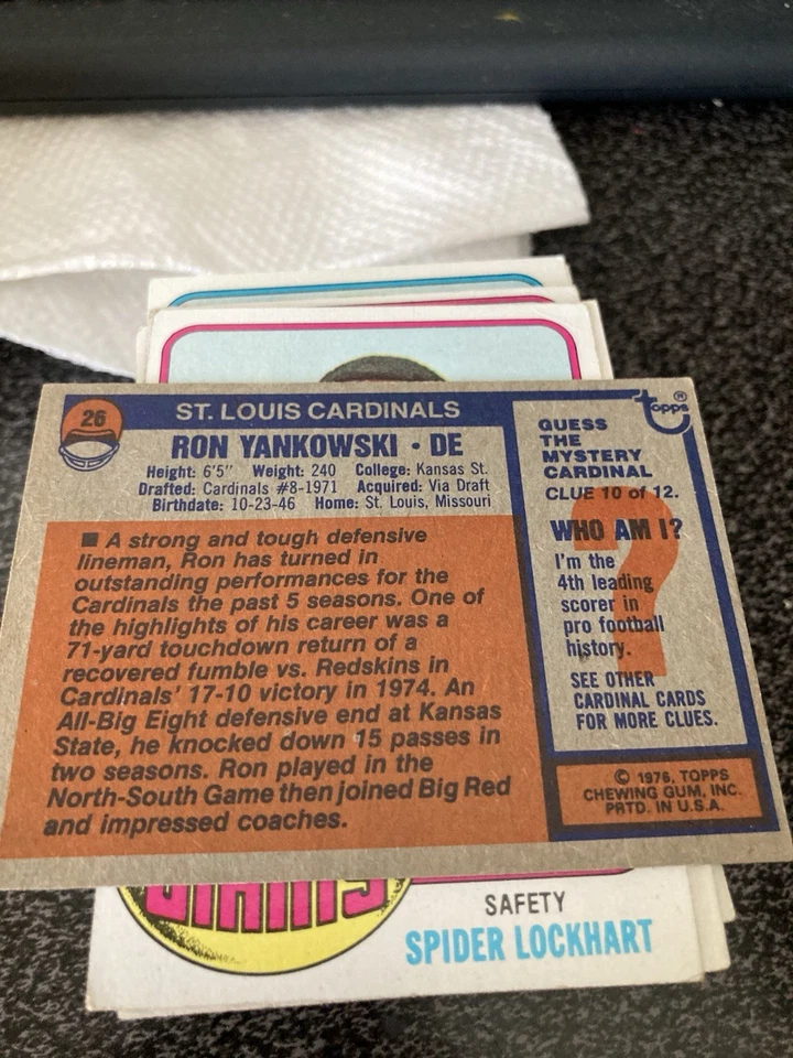 1976 TOPPS FOOYBALL CARDS YOU PICK! - Image 2 of 2