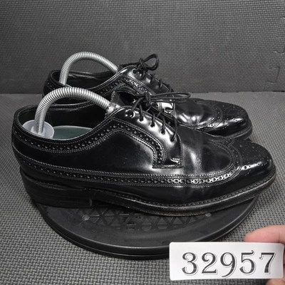 Florsheim Imperial Mens Wingtip Dress Boots Brogue Black Leather Size 12D s-l400.jpg main image 3