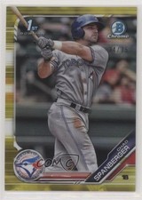 2019 Bowman Chrome Prospects Yellow Refractor 24/75 Chad Spanberger #BCP-87 0a3