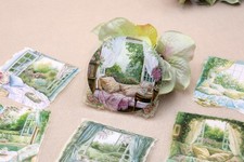 PET flower stickers  40pcs/pack flower botanical life garden Pet stickers M02