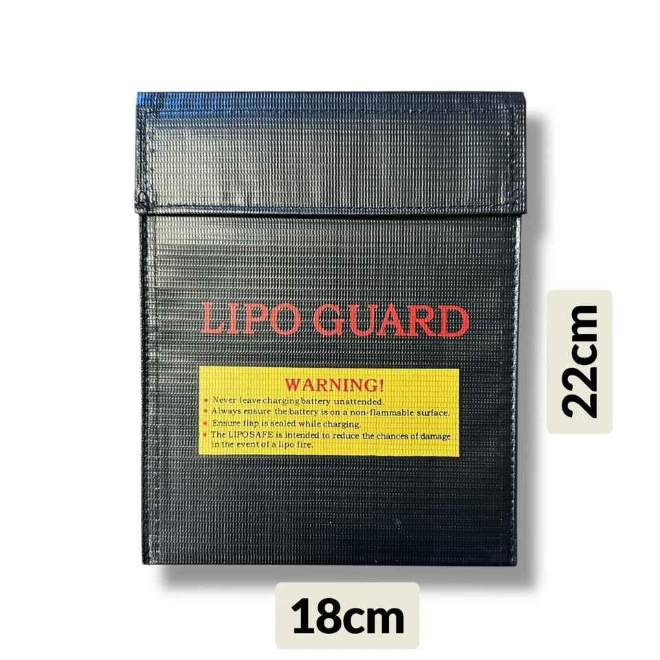 2 x sac de batterie Lipo sac de charge 18 x 22 cm sac de sécurité ignifuge pr... - Photo 2/4