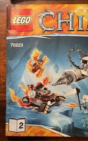 LEGO LEGENDS OF CHIMA: Icebite's Claw Driller (70223) Instruction Manuals Only
