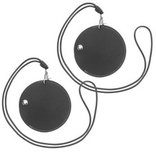 2 Pcs Mini Headphone Case Hanging Neck Earphone Pouches Organizer